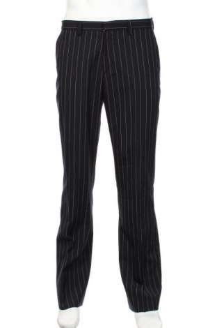 Pánské kalhoty  Hugo Boss, Velikost M, Barva Modrá, 52% polyester, 44% vlna, 4% elastan, Cena  804,00 Kč
