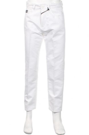 Мъжки панталон Versace Jeans, Размер M, Цвят Бял, 58% полиуретан, 42% памук, Цена 335,30 лв.