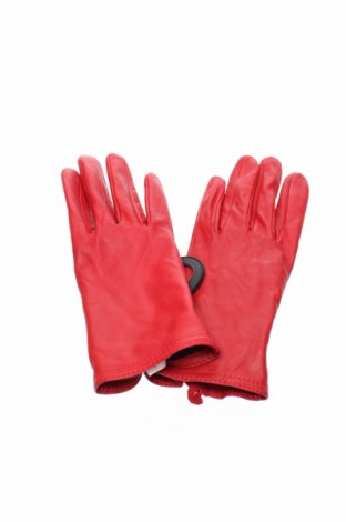 Ръкавици, Цвят Червен, Естествена кожа, Цена 35,28 лв.