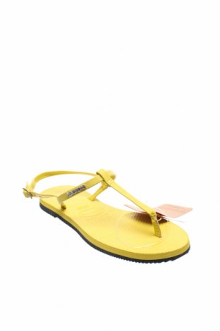Детски сандали Havaianas, Размер 35, Цвят Жълт, Еко кожа, Цена 29,40 лв.