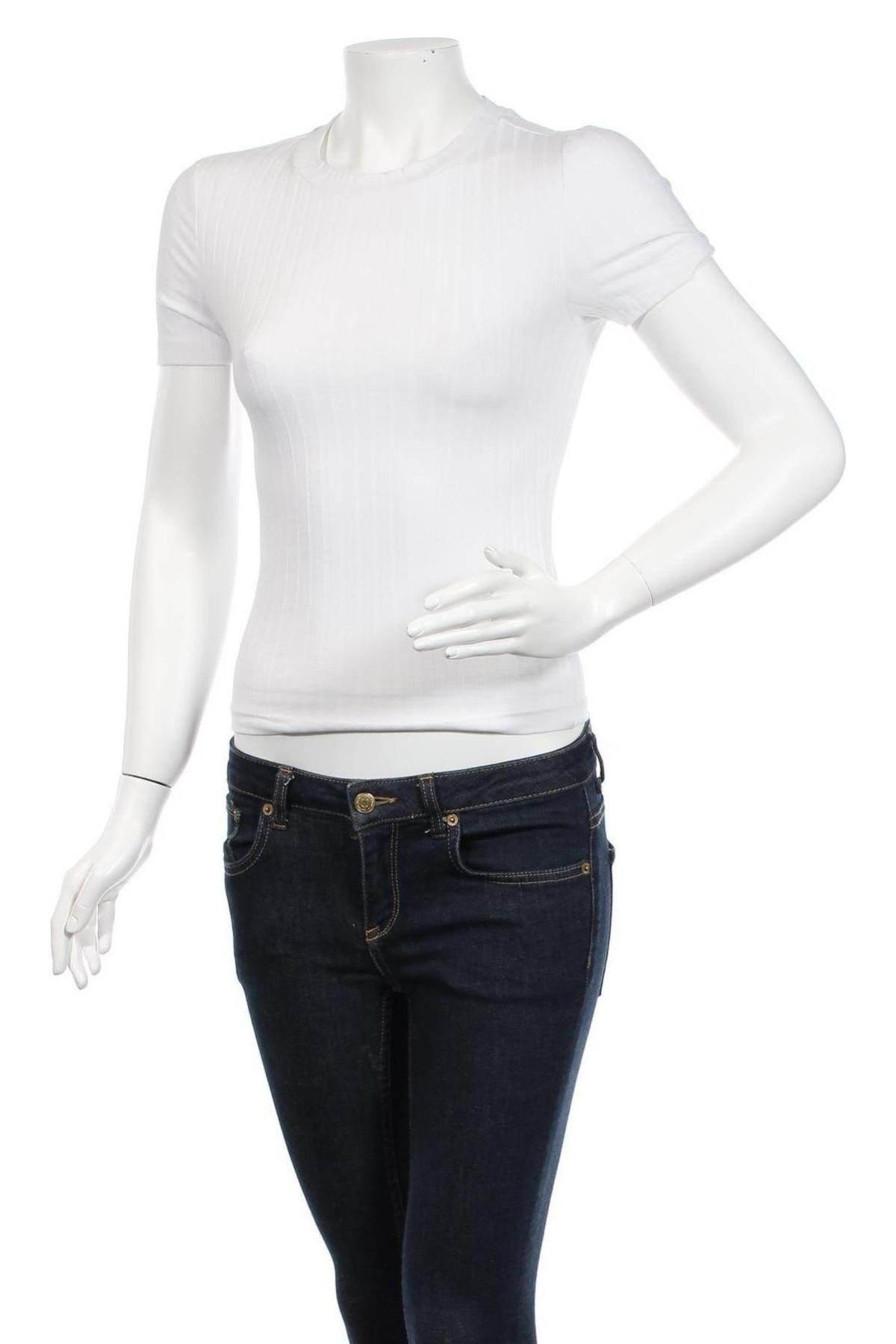 Γυναικεία μπλούζα ASOS, Μέγεθος S, Χρώμα Λευκό, 57% βαμβάκι, 38% πολυεστέρας, 5% ελαστάνη, Τιμή 13,92 €