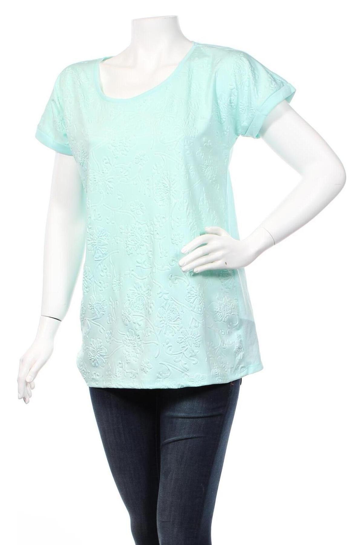 Γυναικεία μπλούζα Janina, Μέγεθος L, Χρώμα Πράσινο, 95% πολυεστέρας, 5% ελαστάνη, Τιμή 9,29 €