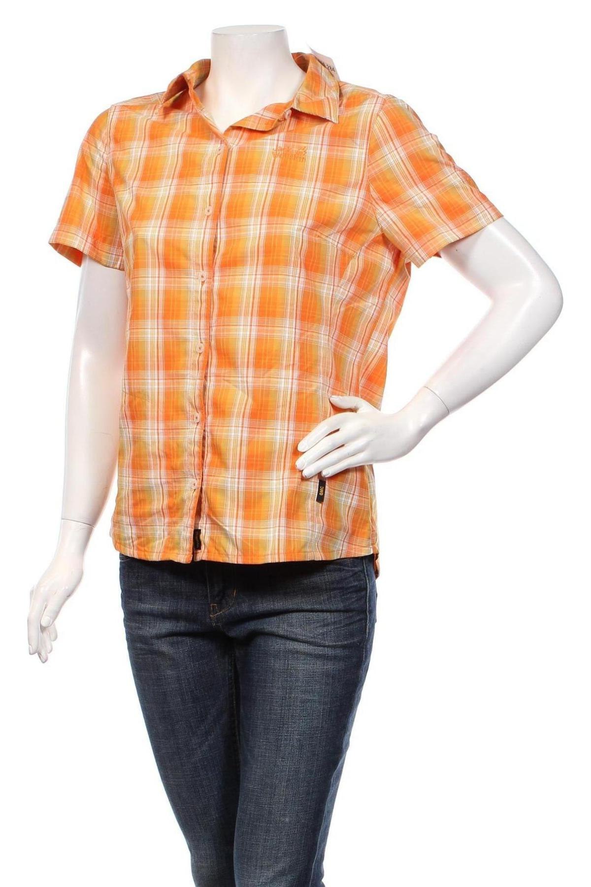 Дамска риза Jack Wolfskin, Размер M, Цвят Оранжев, Цена 36,00 лв.