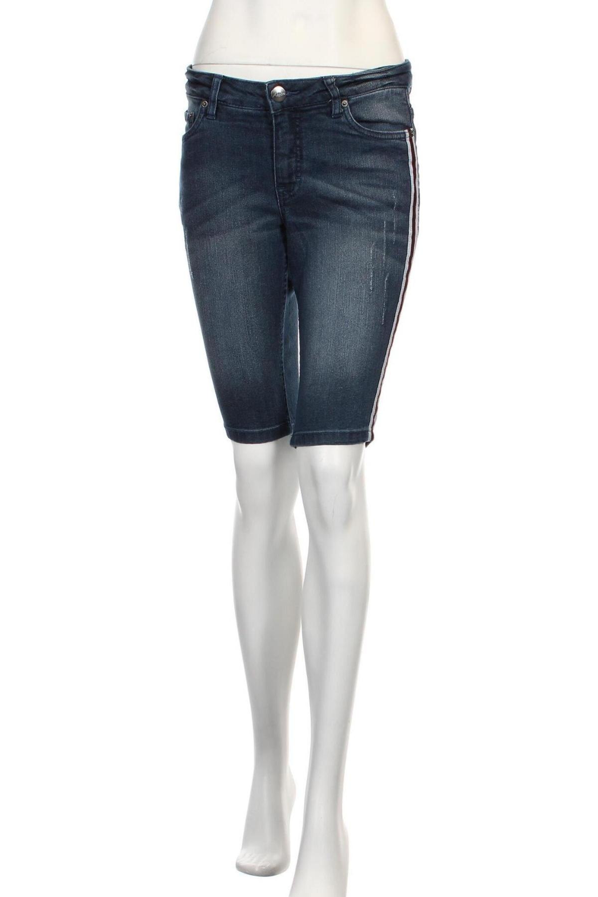 Γυναικείο κοντό παντελόνι Aniston, Μέγεθος S, Χρώμα Μπλέ, 79% βαμβάκι, 19% πολυεστέρας, 2% ελαστάνη, Τιμή 14,44 €