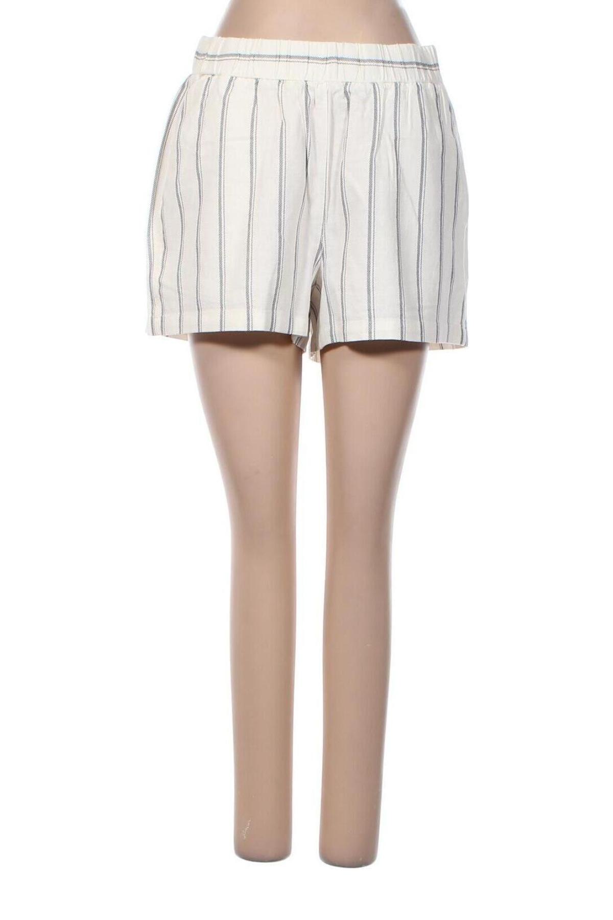 Γυναικείο κοντό παντελόνι Vero Moda, Μέγεθος S, Χρώμα Λευκό, 55% λινό, 45% βισκόζη, Τιμή 9,12 €