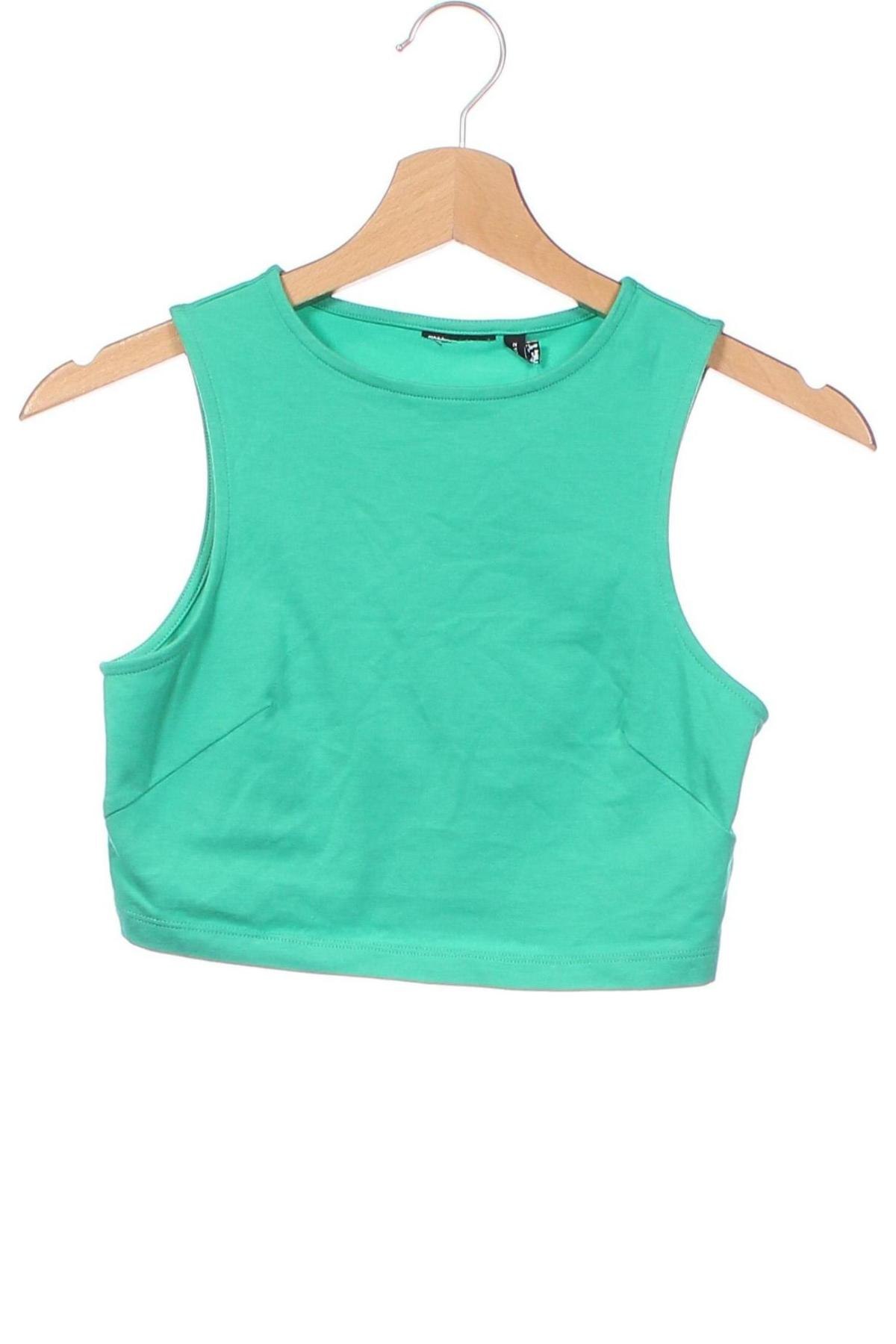 Γυναικείο αμάνικο μπλουζάκι ASOS, Μέγεθος XS, Χρώμα Πράσινο, 96% βαμβάκι, 4% ελαστάνη, Τιμή 21,65 €