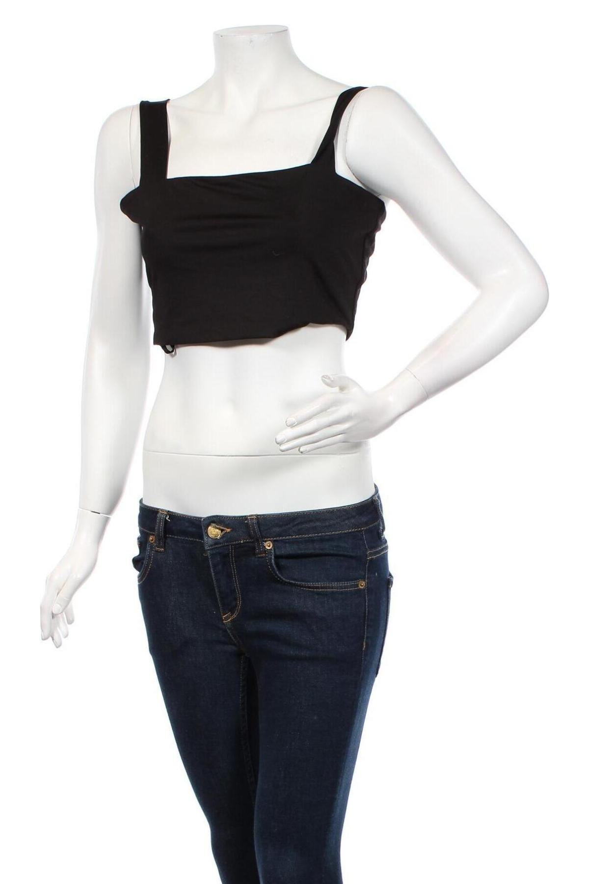 Γυναικείο αμάνικο μπλουζάκι Ally, Μέγεθος M, Χρώμα Μαύρο, 95% πολυεστέρας, 5% ελαστάνη, Τιμή 8,18 €