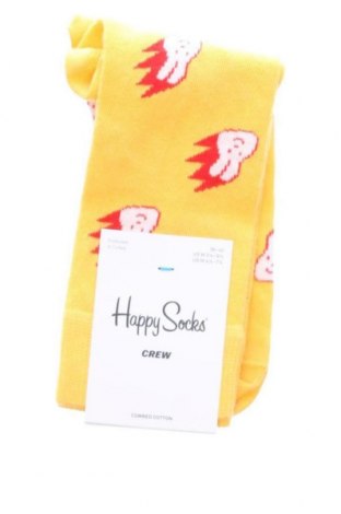 Чорапи Happy Socks, Размер M, Цвят Жълт, Цена 18,10 лв.
