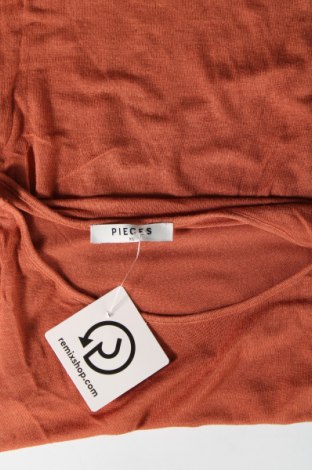 Дамска блуза Pieces, Размер XS, Цвят Бежов, Цена 15,00 лв.