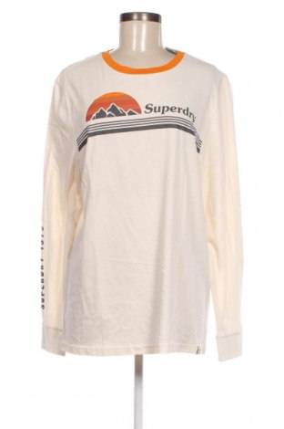 Γυναικεία μπλούζα Superdry, Μέγεθος XL, Χρώμα Εκρού, Τιμή 15,09 €