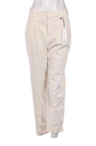 Γυναικείο παντελόνι Oui, Μέγεθος M, Χρώμα Εκρού, Τιμή 75,26 €