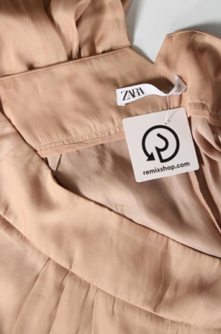 Дамски панталон Zara, Размер XL, Цвят Бежов, Цена 20,00 лв.