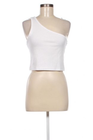 Γυναικείο αμάνικο μπλουζάκι Weekday, Μέγεθος L, Χρώμα Λευκό, Τιμή 4,44 €