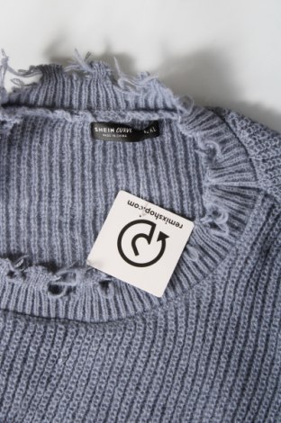 Дамски пуловер SHEIN, Размер L, Цвят Син, Цена 9,66 лв.