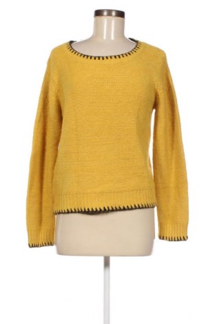 Дамски пуловер Tiramisu, Размер M, Цвят Жълт, Цена 13,35 лв.