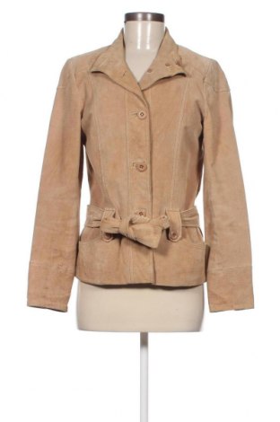 Dámska kožená bunda  New Look, Veľkosť M, Farba Béžová, Cena  12,74 €