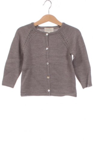 Παιδική ζακέτα Bonnet A Pompon, Μέγεθος 2-3y/ 98-104 εκ., Χρώμα Γκρί, Τιμή 22,48 €