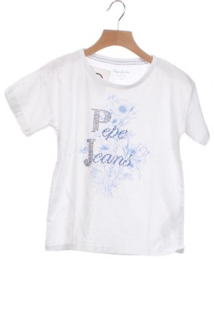 Dziecięcy T-shirt Pepe Jeans, Rozmiar 7-8y/ 128-134 cm, Kolor Biały, Cena 198,31 zł
