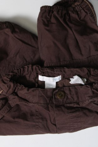 Dětské kalhoty  H&M, Velikost 9-12m/ 74-80 cm, Barva Hnědá, Cena  43,00 Kč