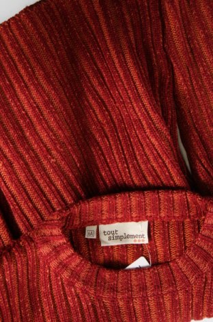 Dziecięcy sweter Tout Simplement, Rozmiar 6-7y/ 122-128 cm, Kolor Pomarańczowy, Cena 35,82 zł