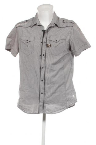 Ανδρικό πουκάμισο G-Star Raw, Μέγεθος XXL, Χρώμα Γκρί, Τιμή 30,31 €