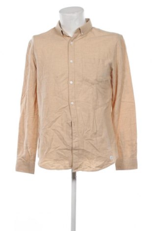 Ανδρικό πουκάμισο Nowadays, Μέγεθος L, Χρώμα  Μπέζ, Τιμή 31,96 €