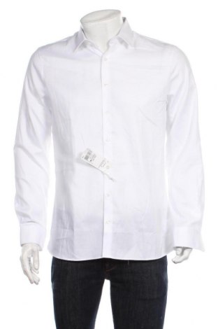 Ανδρικό πουκάμισο Olymp, Μέγεθος L, Χρώμα Λευκό, Τιμή 60,31 €