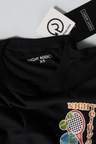 Мъжка тениска NIGHT ADDICT, Размер XS, Цвят Черен, Цена 8,70 лв.