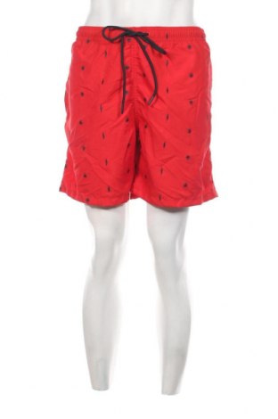 Pantaloni scurți de bărbați Urban Classics, Mărime XL, Culoare Roșu, Preț 22,37 Lei