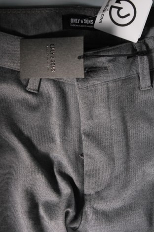 Ανδρικό παντελόνι Only & Sons, Μέγεθος M, Χρώμα Γκρί, Τιμή 8,54 €