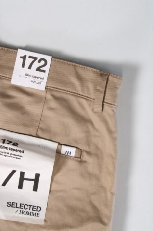 Pantaloni de bărbați Selected Homme, Mărime M, Culoare Bej, Preț 312,50 Lei