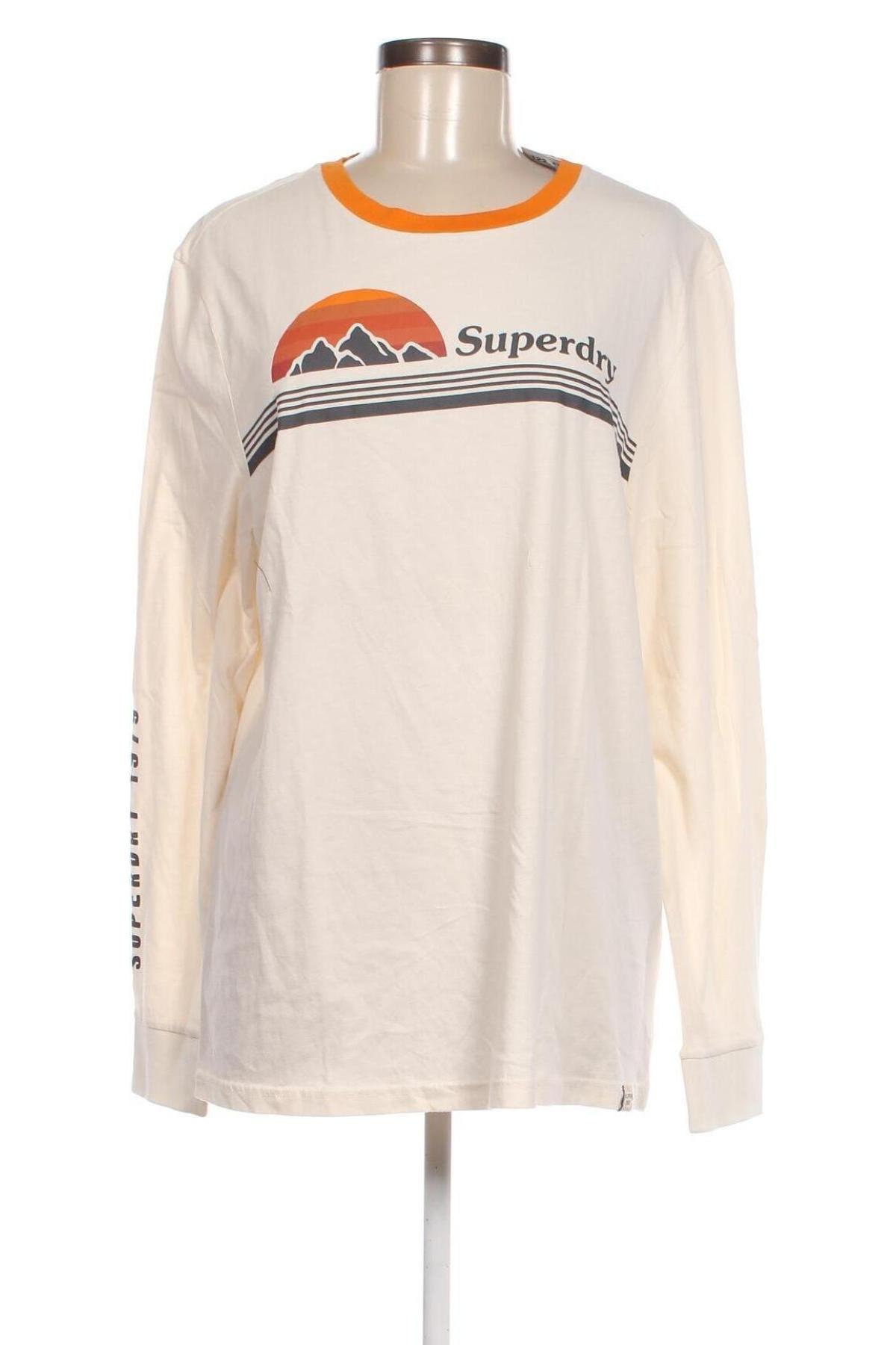 Дамска блуза Superdry, Размер XL, Цвят Екрю, Цена 29,28 лв.