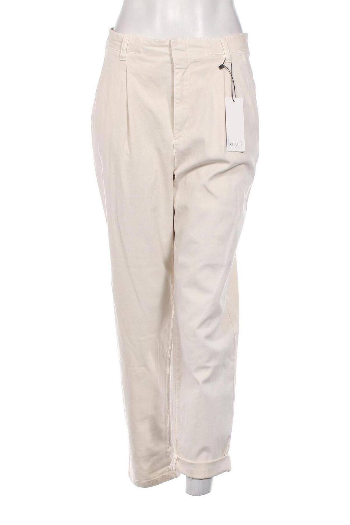Дамски панталон Oui, Размер M, Цвят Екрю, Цена 146,00 лв.