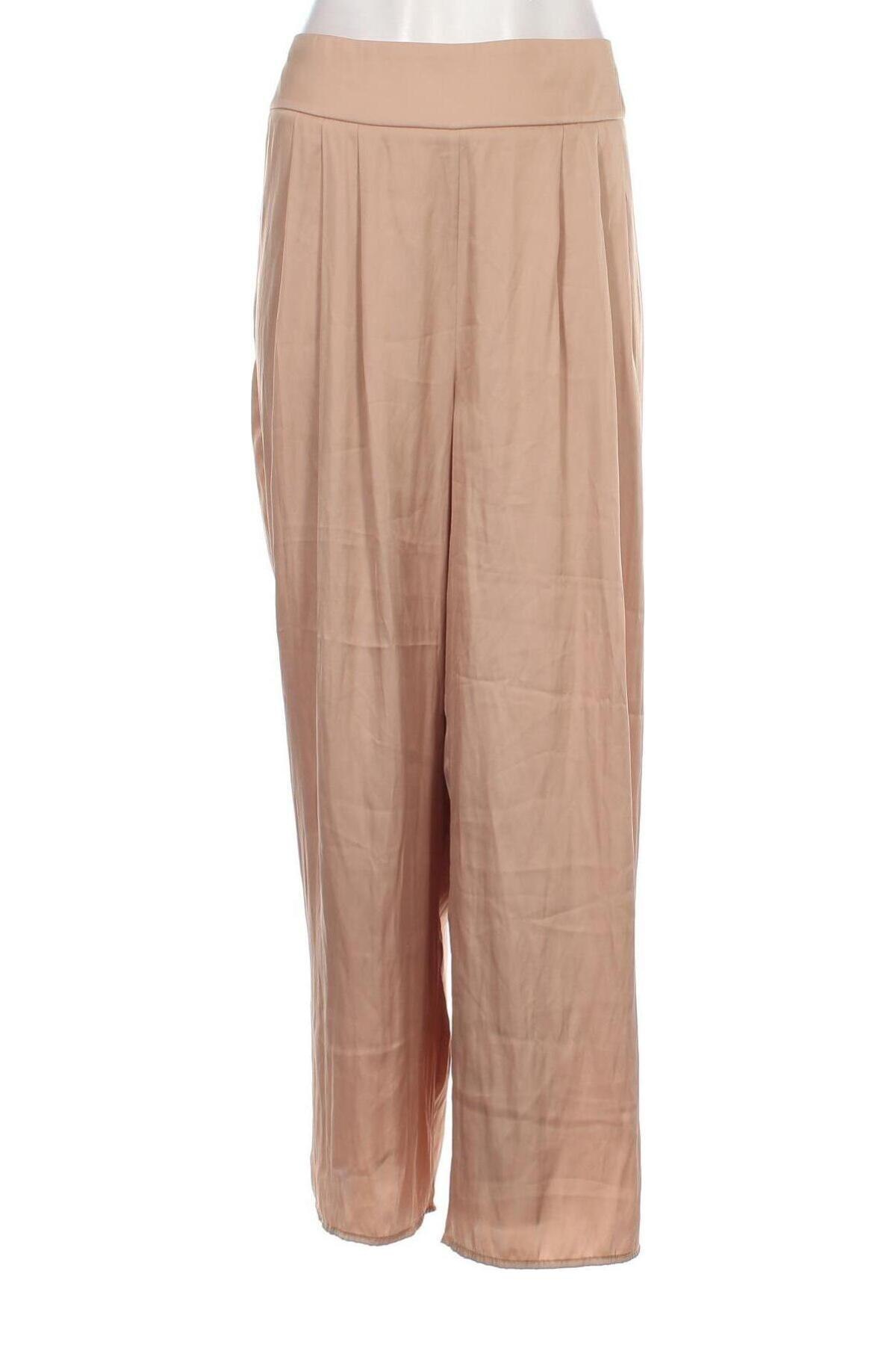 Дамски панталон Zara, Размер XL, Цвят Бежов, Цена 20,00 лв.