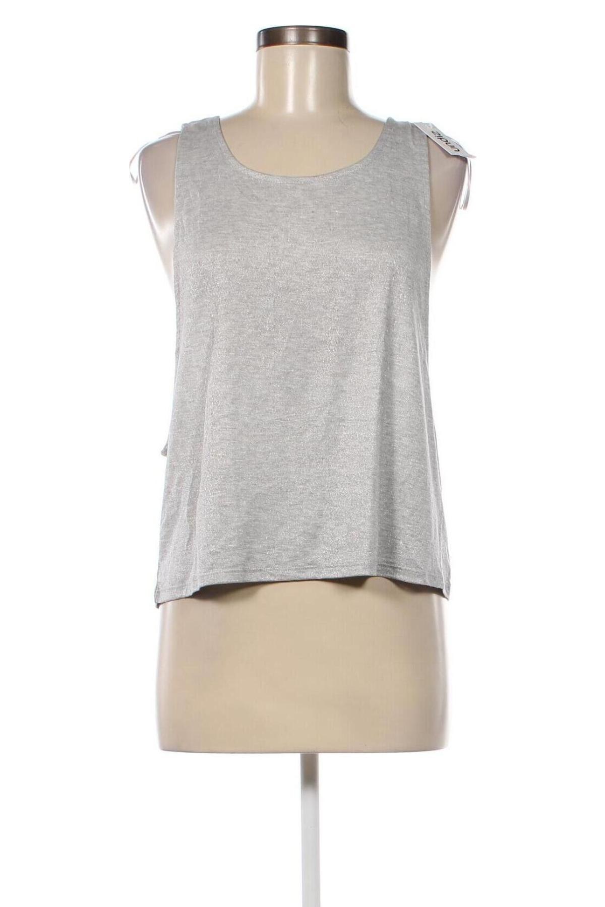Γυναικείο αμάνικο μπλουζάκι Undiz, Μέγεθος L, Χρώμα Γκρί, Τιμή 4,49 €