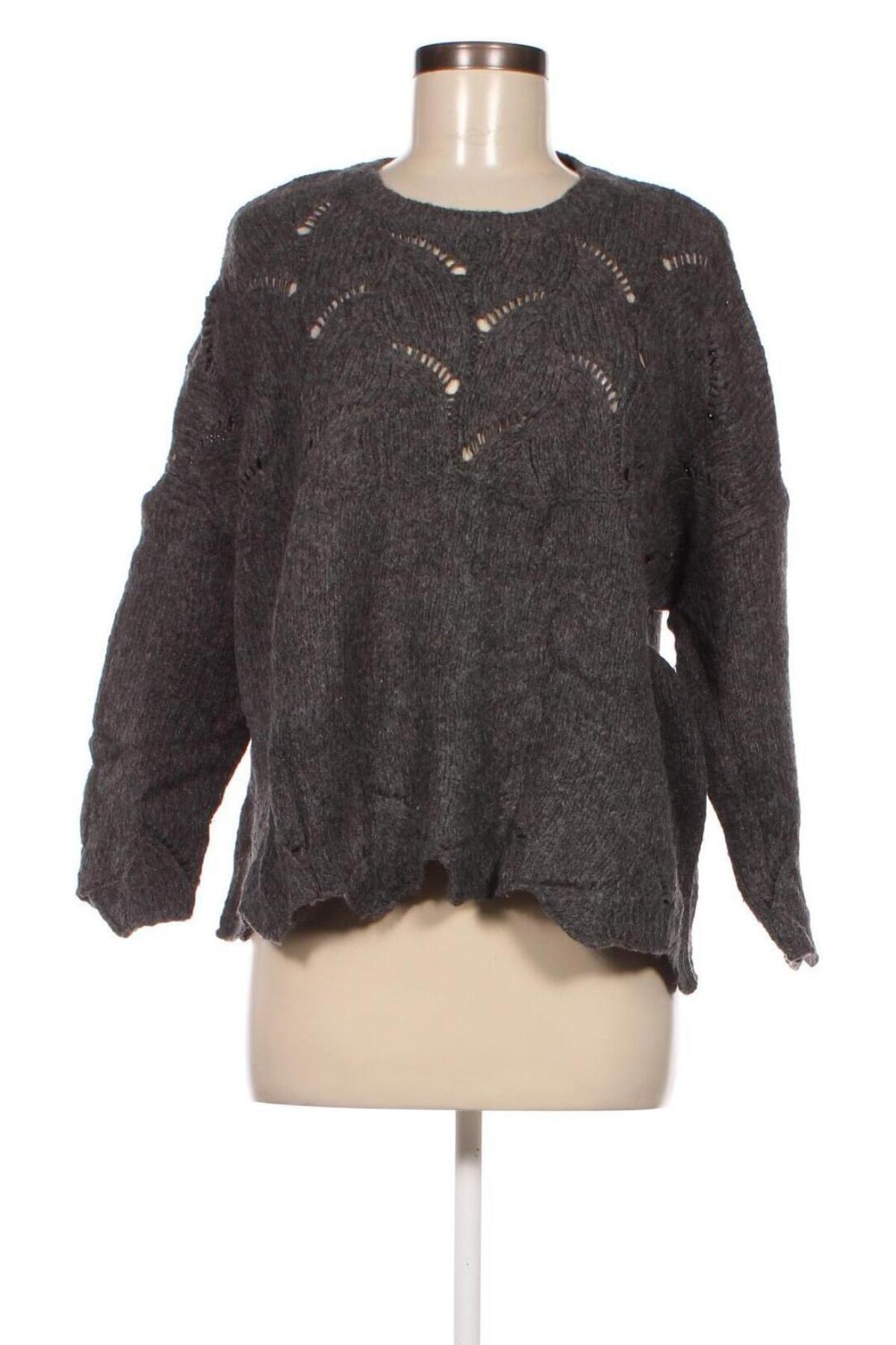 Дамски пуловер Gemo, Размер M, Цвят Сив, Цена 4,35 лв.