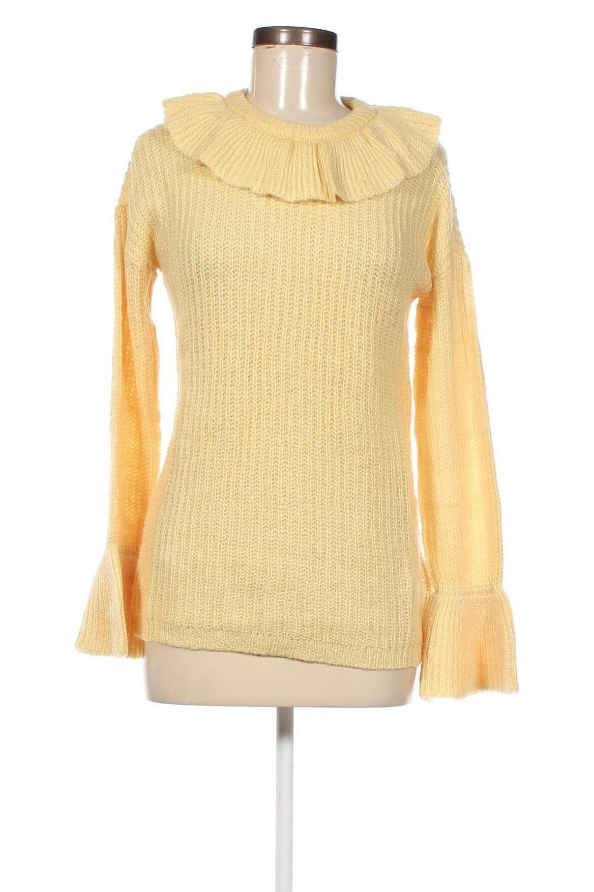 Дамски пуловер Who What Wear, Размер S, Цвят Жълт, Цена 14,52 лв.