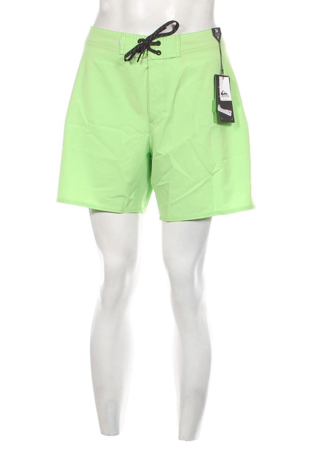 Pantaloni scurți de bărbați Quiksilver, Mărime L, Culoare Verde, Preț 157,89 Lei