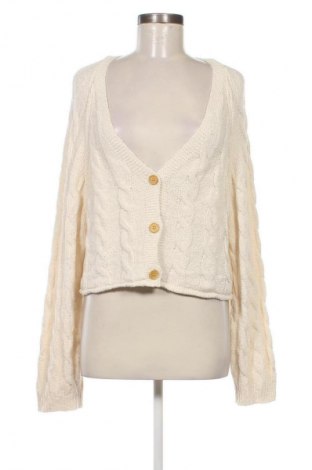 Cardigan de damă Pull&Bear, Mărime M, Culoare Ecru, Preț 38,99 Lei