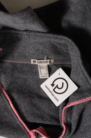 Γυναικεία μπλούζα fleece Forever 21, Μέγεθος M, Χρώμα Γκρί, Τιμή 4,99 €