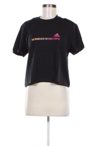 Damen T-Shirt Adidas, Größe L, Farbe Schwarz, Preis € 20,99