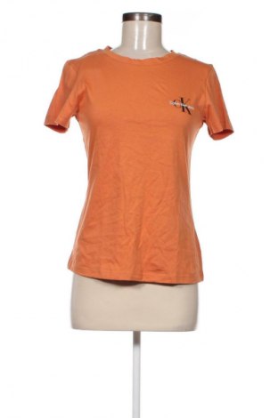 Damen T-Shirt Calvin Klein Jeans, Größe S, Farbe Orange, Preis € 16,49