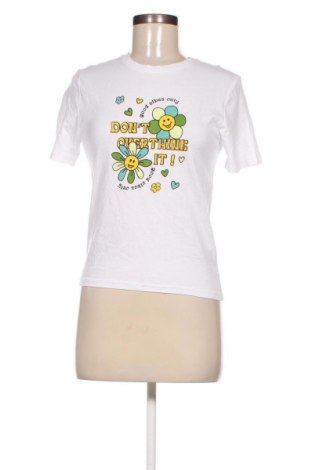 Γυναικείο t-shirt Jennyfer, Μέγεθος XS, Χρώμα Λευκό, Τιμή 5,99 €