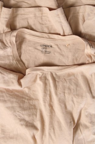 Γυναικείο t-shirt Lindex, Μέγεθος XL, Χρώμα  Μπέζ, Τιμή 5,99 €