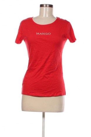 Γυναικείο t-shirt Mango, Μέγεθος S, Χρώμα Κόκκινο, Τιμή 18,79 €