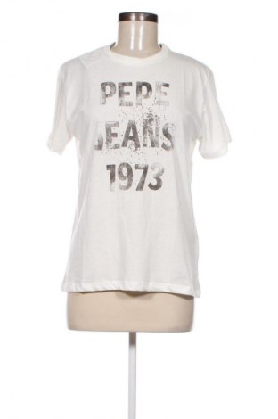 Γυναικείο t-shirt Pepe Jeans, Μέγεθος M, Χρώμα Λευκό, Τιμή 23,99 €