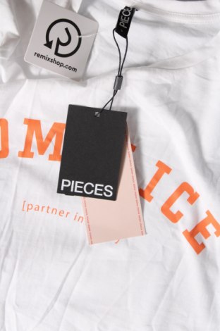 Tricou de femei Pieces, Mărime L, Culoare Alb, Preț 33,99 Lei