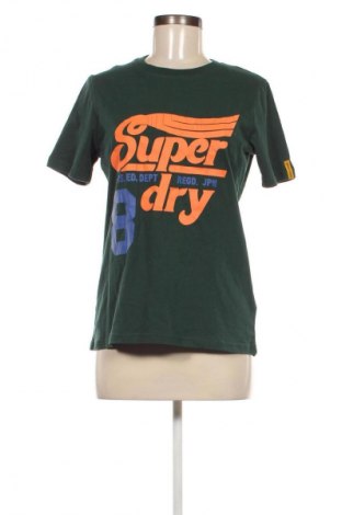 Дамска тениска Superdry, Размер M, Цвят Зелен, Цена 24,99 лв.