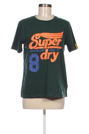 Γυναικείο t-shirt Superdry, Μέγεθος M, Χρώμα Πράσινο, Τιμή 15,99 €