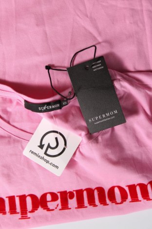 Damen T-Shirt Supermom, Größe XS, Farbe Rosa, Preis € 5,29